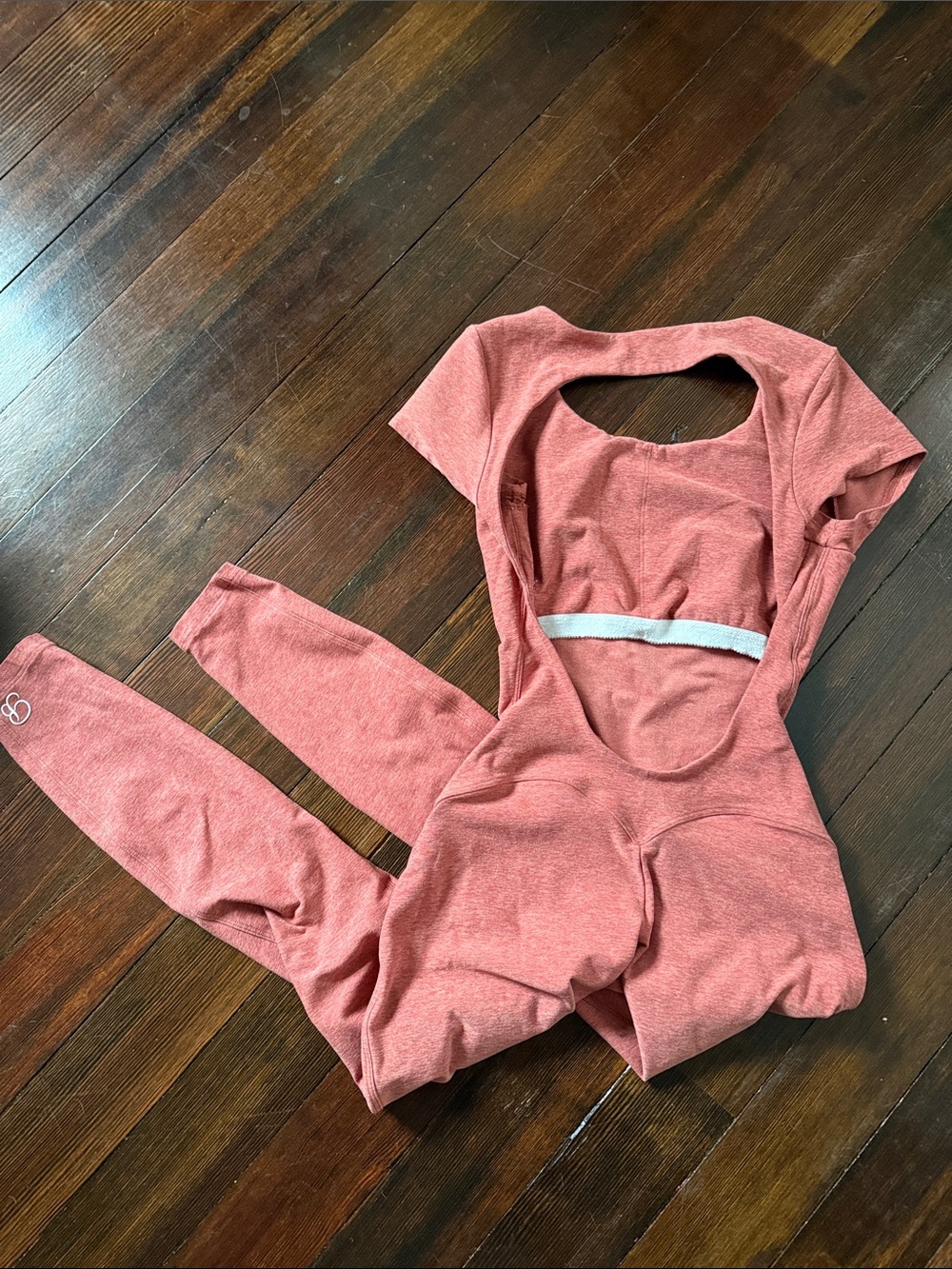 Bombshell Sportswear Rose Pink Jumpsuit Romper - Picture 2 of 2